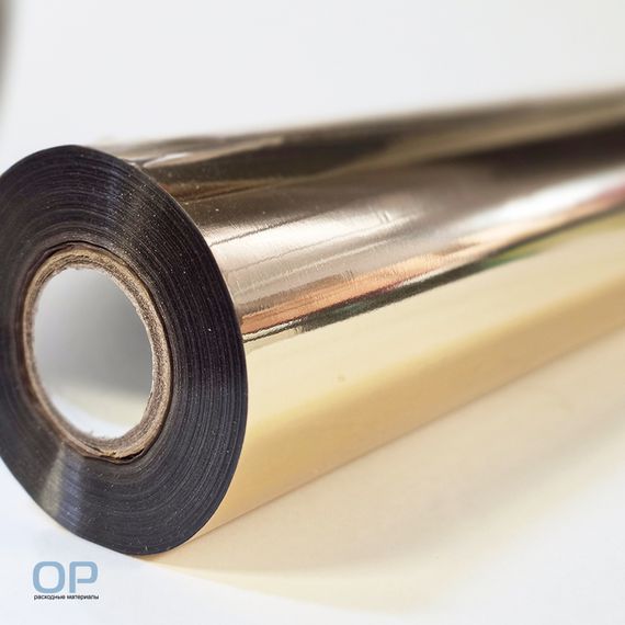 Фольга HX серия OР F888 Gold 105, классическое золото глянец, 640 мм x 120 м