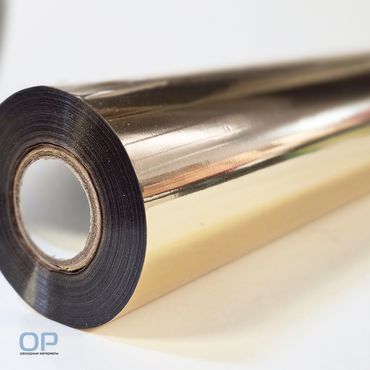 Фольга HX серия OР F888 Gold 105, классическое золото глянец, 640 мм x 120 м