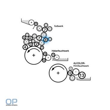 Передаточный вал для Heidelberg SOffset 72, D=66